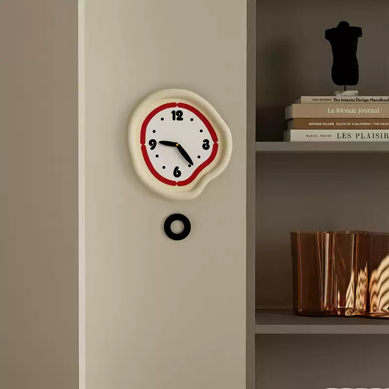 Cute Cream Wall Clock