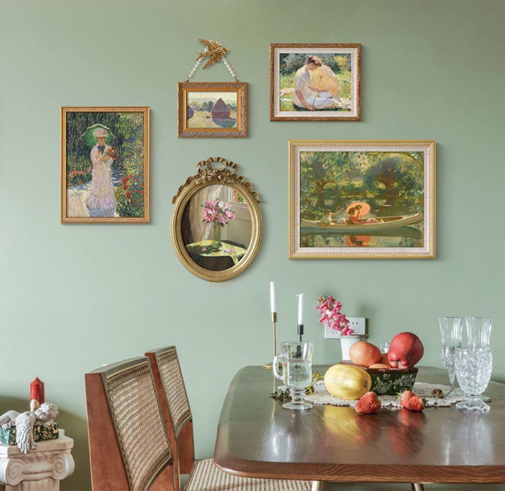 Vintage French Wall Painting Set