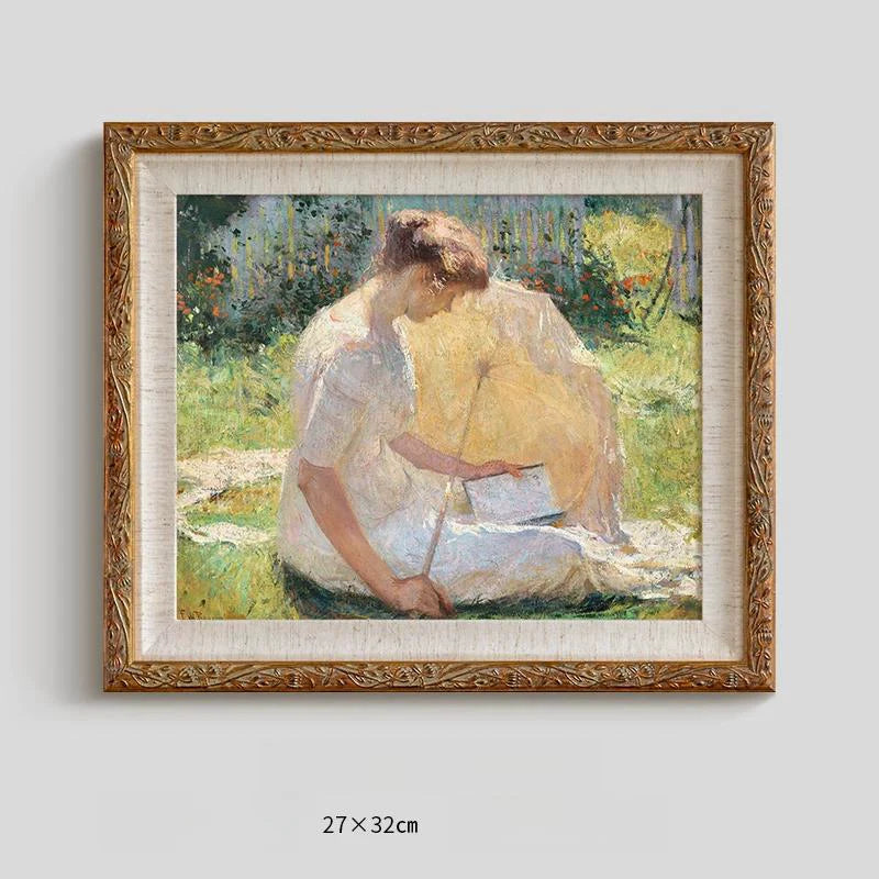 Vintage French Wall Painting Set