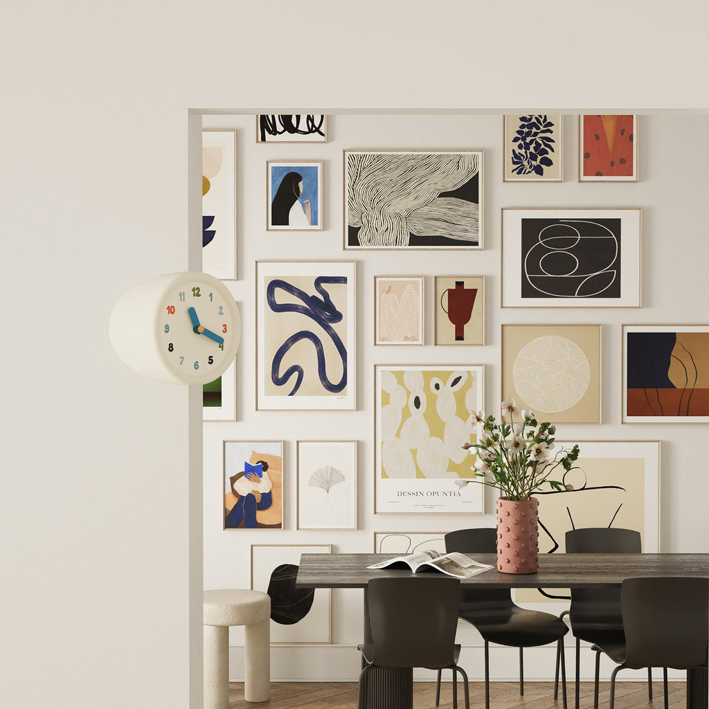White Corner Clock
