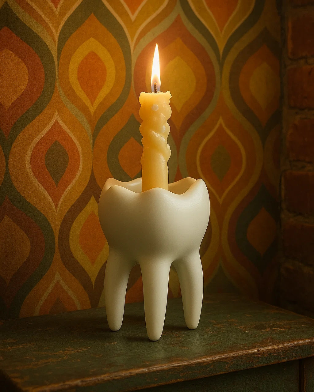 Whimsical Tooth-Shaped Vase